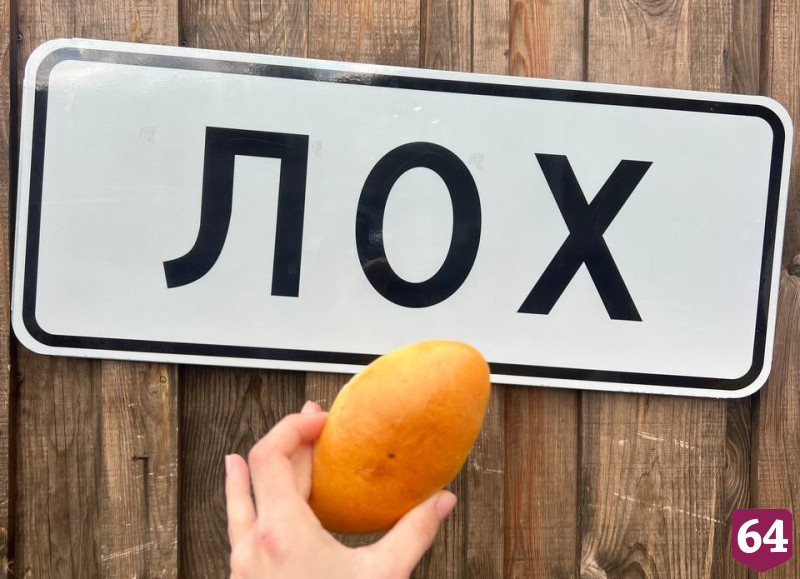В саратовском селе Лох украли последние указатели и табличку для фотозоны
